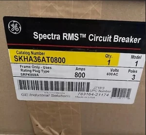 SKHA36AT800 Spectra RMS AC Circuit Breaker 800A 3 Pl 600V Frame NEW - Picture 1 of 1