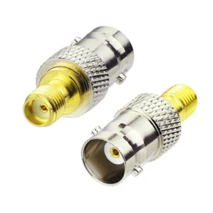 10-Pack SMA Female to BNC Female RF Adapter for Baofeng UV-5R UV-82 Ham Radio - Picture 1 of 4