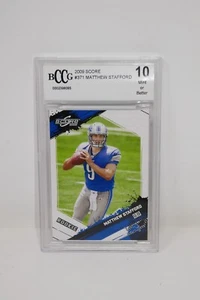 2009 Score #371 Matthew Stafford Rookie Card RC 🔥BCCG 10 MINT OR BETTER - Picture 1 of 6