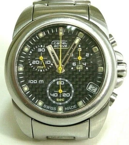 CAMEL ACTIVE CHRONOGRAPH 618.4080 SWISS WATCH, MEN´S, ST-ST, WR.100M, DATE, QTZ - Imagen 1 de 12