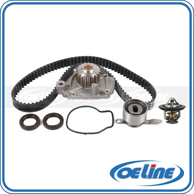 Fit 93-95 Honda Civic del Sol 1.6L SOHC Timing Belt Kit Water Pump Thermostat  - Image 1 of 4