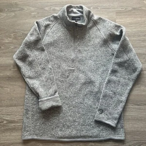 Woman’s Sunice Stormpack Large Half Zip Sweater Fleece Knit Gray Pullover - Picture 1 of 7