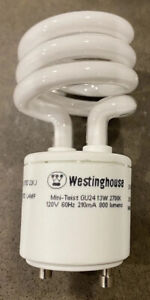 4 Westinghouse - 13 Watt Soft White Mini Twist Bulbs - 800 Lumens New GU-24 base