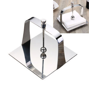 Modern Crystal Tissue Holder Napkin Stand Paper Dispenser Kitchen Rack Cover