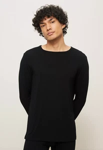 John Lewis Thermal Long Sleeve Vest Top - Black - M L XL - RRP £18 - Picture 1 of 9