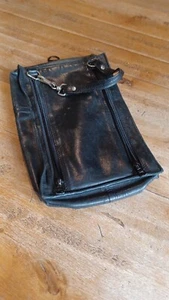 Bolso de mano Longchamp Paris de cuero negro para caballero - Imagen 1 de 4