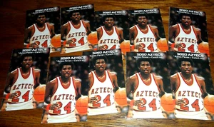 (10) LOT 1979-80 TONY GWYNN nr Mint Pocket Schedule Basketball San Diego State - Picture 1 of 4
