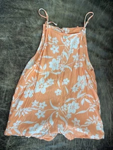 Girls Billabong One-piece overall style Orange and White - Picture 1 of 3