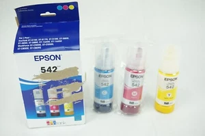 Tinta Epson T542520-S Epson 542 EcoTank Ultra Alta Capacidad Cian Magenta Amarillo - Imagen 1 de 9