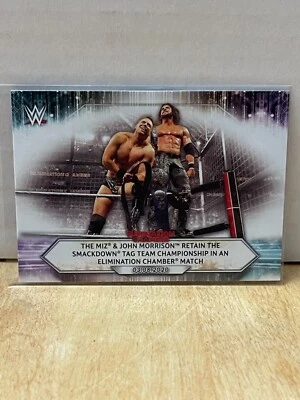 2021 Topps WWE The Miz & John Morrison #33 Elimination Chamber Base Card - Image 1 of 2