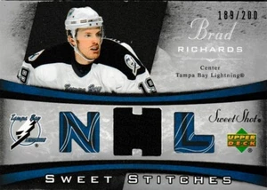 2006-07 Upper Deck Sweet Shot Sweet Stitches 189/200 Brad Richards #SS-RI - Bild 1 von 2
