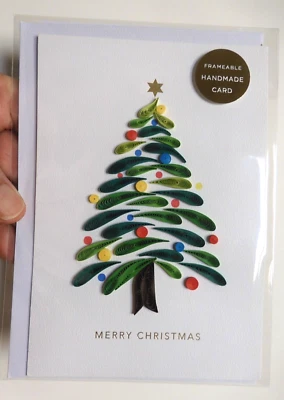 1 Hallmark Signature Card High Quality Christmas Quilled Tree Frameable - Image 1 of 4
