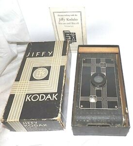 Jiffy Kodak Six 16 Series Camera Original Box and instructions