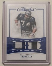 2022 Flawless Bob Lilly Sapphire Dual Patch Legendary Materials 1/5 Cowboys