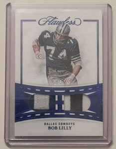 2022 Flawless Bob Lilly Sapphire Dual Patch Legendary Materials 1/5 Cowboys