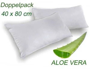 Kopfkissen Kissen Aloevera 2er Pack 40x80cm - Bild 1 von 2