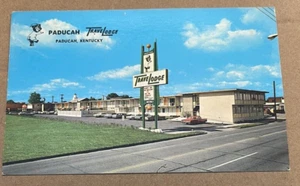 UNUSED POSTCARD - PADUCAH TRAVEL LODGE, 1234 BROADWAY, PADUCAH, KENTUCKY - Picture 1 of 2