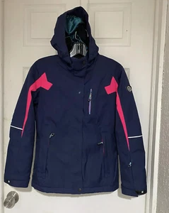 KILLTEC Haylee Youth Girls Insulated Jacket Size 12 Winter Ski Coat Pink Blue - Picture 1 of 12