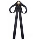 Ribbon Brooch Pin Tie Vintage Pre-tied Collar Jewelry Bowknot Necktie