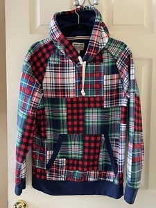 Lands’ End kariertes Patchwork Sweatshirt • Herren Small - Bild 1 von 8
