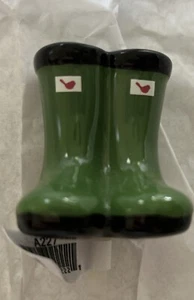 Nora Fleming Jumpin’ Puddles Green Rain Boots A227 Mini Platter Charm Attachment - Picture 1 of 2