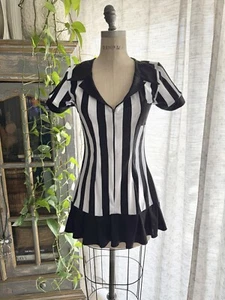 Referee Mini Dress Lady Princess Pleated Skirt Halloween Costume Size Medium - Picture 1 of 7