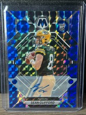 2023 Mosaic Sean Clifford Rookie Mosaic Blue Prizm Auto Autograph /99 #361 RC SP
