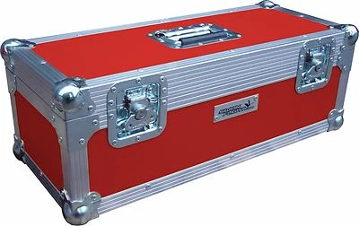 7" Single 300 Swan Flight Case Vinyl Record Box (Red Rigid PVC) - Image 1 of 4