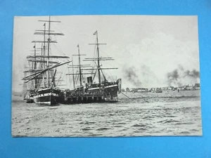 PORT MELBOURNE PIER HEAD c1910 SHIPPING POSTCARD - Picture 1 of 2