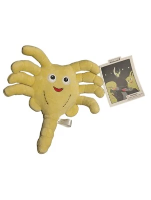 NWT Phunny Alien Kidrobot Face Hugger Yellow Plush Stuffed Toy 8" - Image 1 of 4