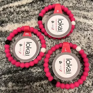 NUEVO Pulsera Rosa Lokai Cáncer de Mama Edición Limitada Elige Talla S-L - Imagen 1 de 10
