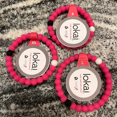 NEW Lokai Breast Cancer Limited Edition Pink Bracelet Choose Size S-L - Image 1 of 4