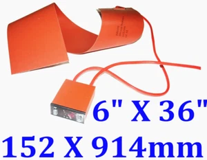 6" X 36" 152 X 914mm Silicone Heater Thermal Blanket Guitar Side Bending Heating - Picture 1 of 11