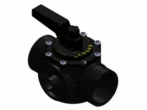 Praher Plastics Canada Ltd OV2-2010 2-way Diverter Valve, Slip (2" Id, 2.5" Od) - Picture 1 of 1