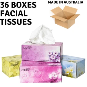 36 Boxes Polar SERENE Facial Tissues 2-Ply Deluxe Extra Soft Bulk 180 Sheets - Picture 1 of 5