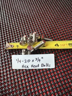 1/4-20 x 3/4” Hex Head Bolts Grade 2 Titanium (pack of 10) - Image 1 of 3