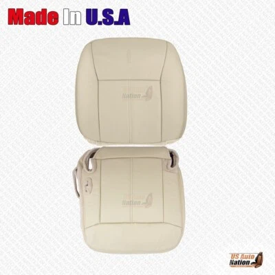 Cubierta de asiento de cuero marrón tostado para la parte inferior y superior del conductor de Lincoln Town Car 2009 2010 2011 Foto 1 de 4