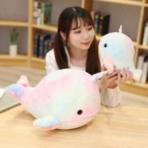 Doll Stuffed Toy Colorful Narwhal Plush Toy Stuffed Animals Whale Fish Doll