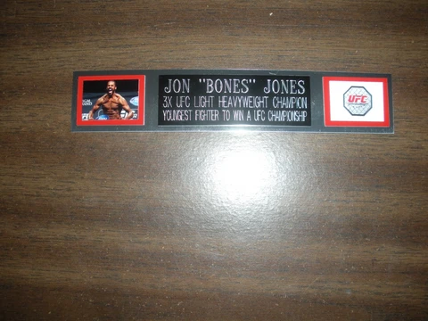 JON "BONES" JONES (UFC) ENGRAVED NAMEPLATE FOR PHOTO/POSTER/GLOVES/TRUNKS Cover