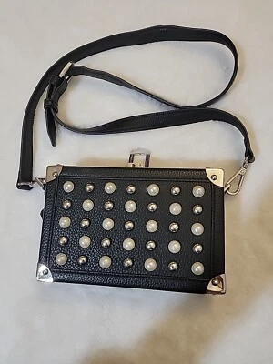 Sam Edelman Mujer Carressa Hardshell Bandolera Negro Precio de venta sugerido por el fabricante $148 Foto 1 de 4