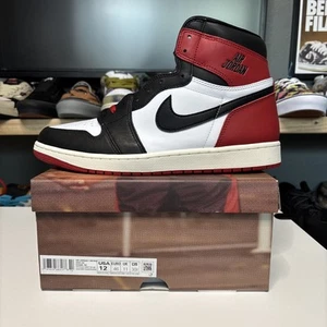 Sz 12 Air Jordan 1 High OG Black Toe Reimagined DZ5485-106 Men’s NEW IN BOX - Picture 1 of 10