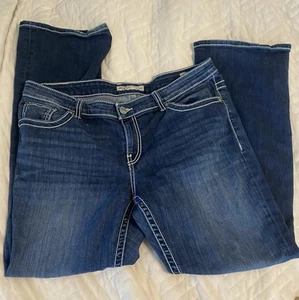 👖BKE Dakota Damen Jeans Dark Wash Größe 33R 38x31 Top Zustand - Bild 1 von 7