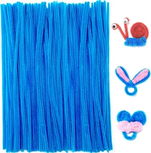 Dark Blue Pipe Cleaners for Crafts (200Pcs), 12 Inch Long, Chenille Stems for Ar - Picture 1 of 6