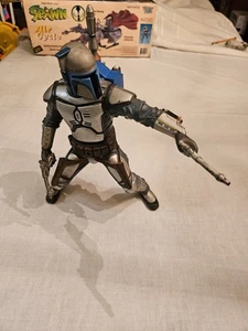 Jango Fett Room Alarm 2002 Star Wars L'attacco dei cloni Hasbro Tiger FUNZIONA - Foto 1 di 13