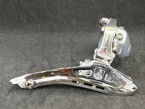 Campagnolo RECORD 9-Speed 28.6mm Clamp-On DOUBLE Front Derailleur Silver Alloy - Picture 1 of 10