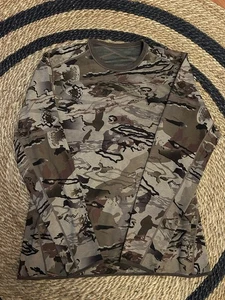 Under Armour Barren Camo Mid-season Reversible Wool Base Crew Hunting Top-2XL - Picture 1 of 3