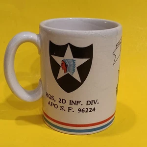 Vintage US Army Tasse, 2nd Infantry Division Camp Casey Korea 1980 Kaffeebecher  - Bild 1 von 6