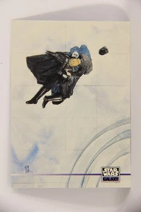 Star Wars Galaxy 1995 Trading Card #338 Skywalker / Vader Artwork ENG L019700 - Picture 1 of 2