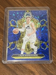 2023-24 Mosaic Basketball Lauri Markkanen #38 Fast Break Blue Disco /85 Jazz - Picture 1 of 2