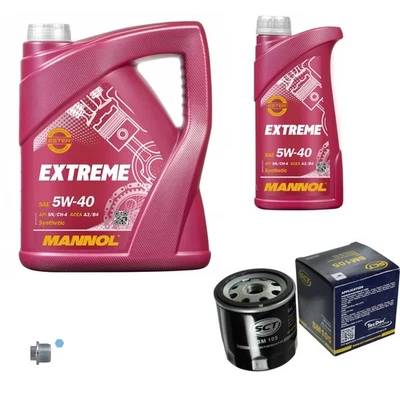 SCT Germany Filtro Olio 6 L MANNOL Extreme 5W-40 Per Chevrolet Cruze J300 1.6 - Immagine 1 di 4